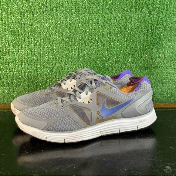 Nike Lunarglide + 3 Grey Purple 454315-050 Women’s Size 9.5 - Picture 3 of 6